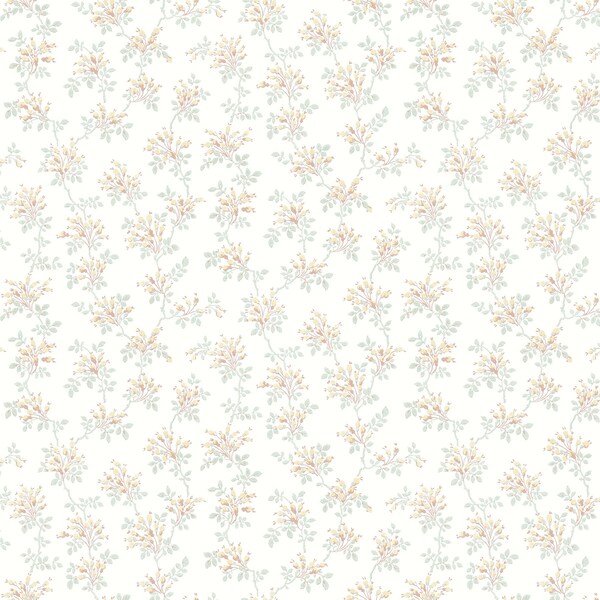 Manhattan Comfort Gradignan Sofiane Yellow Botanical Trail 33 ft L X 205 in W Wallpaper BR4072-70036 - main